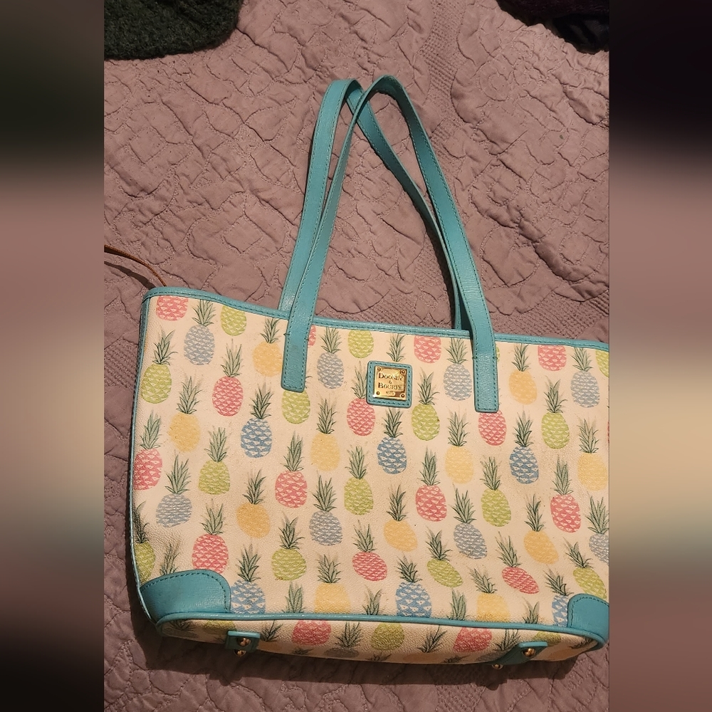 Dooney and Burke tropical tote bag